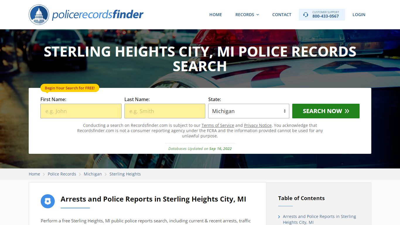 Sterling Heights, Macomb County, MI Police Reports & Police Department ...